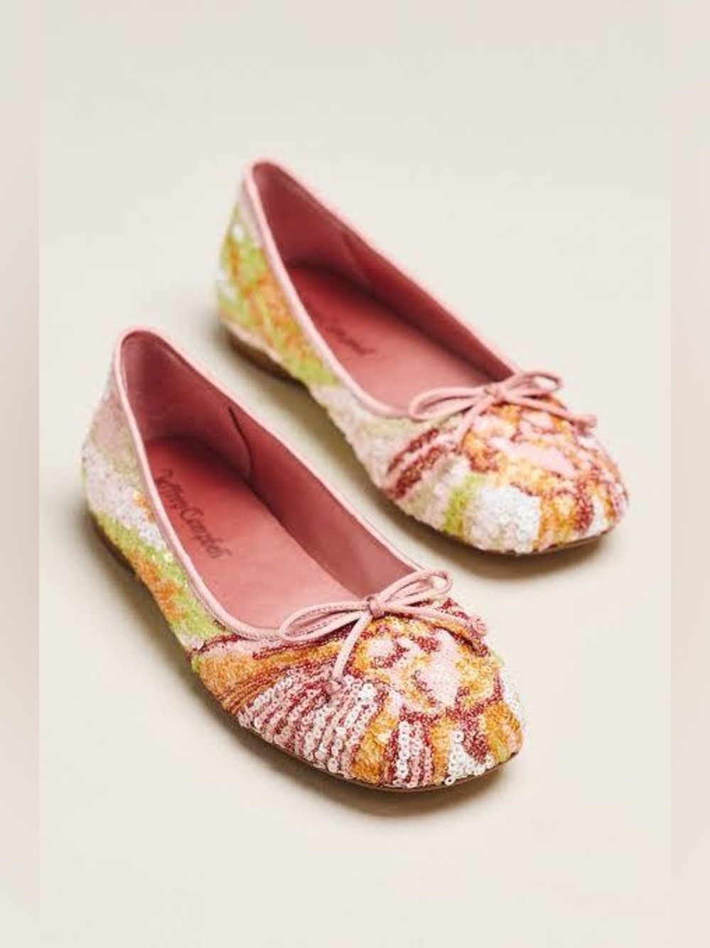 Jeffery Campbell sequin ballet flats size 7